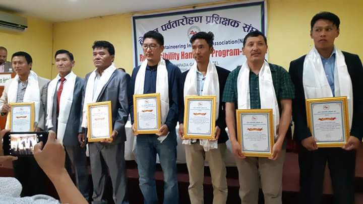 नेपाल पर्वतारोहण प्रशिक्षक संघमा नयाँ नेतृत्व