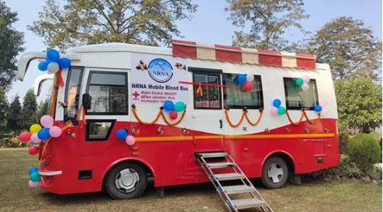 गैरआवासीय नेपाली संघद्वारा पहिलो ‘मोबाइल ब्लड बस’ हस्तान्तरण