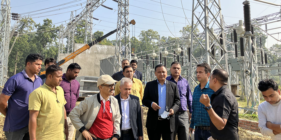 १३२ केभीको सुनवल सबस्टेसन निर्माण एक महिनामा सक्ने लक्ष्य, भैरहवा क्षेत्रको विद्युत आपूर्तिमा सुधार