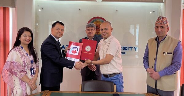 मुक्तिनाथ विकास बैंक र काठमाडौं विश्वविद्यालयबीच सम्झौता