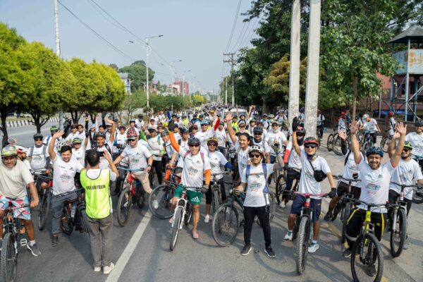 वातावरण दिवसको अवसरमा तेस्रो सांग्रिला साइकल र्‍याली सम्पन्न