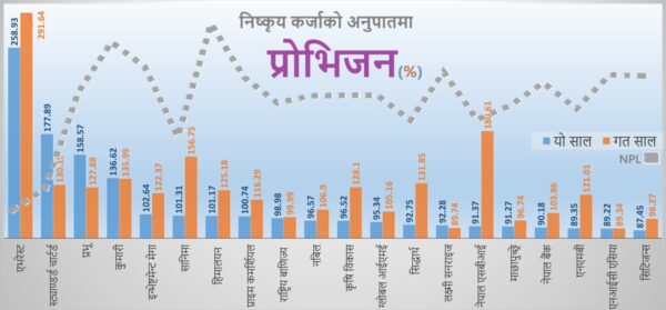 नाफाको लोलुपतामा बैंकहरू: निष्कृय कर्जा बढ्दासमेत प्रोभिजन घटाउँदै जोखिम बढाइँदै