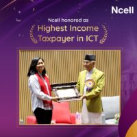 एनसेलले तिर्यो सूचना तथा सञ्चार प्रविधि क्षेत्रमा सबैभन्दा बढी आयकर, सरकारले गर्यो सम्मान