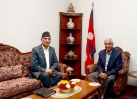 अर्थमन्त्री पौडेलद्वारा आगामी बजेटबारे काँग्रेस सभापति देउवासँग परामर्श