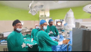 नेपाल मेडिकल कलेजमा पहिलाे पटक एन्डोस्कोपिक कम्बाइन्ड इन्ट्रारेनल सर्जरीबाट निकालियाे मिर्गाैलाकाे पत्थरी