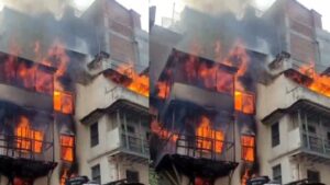 काठमाडौंको मखनटोलमा आगलागी, एक जनाको मृत्यु
