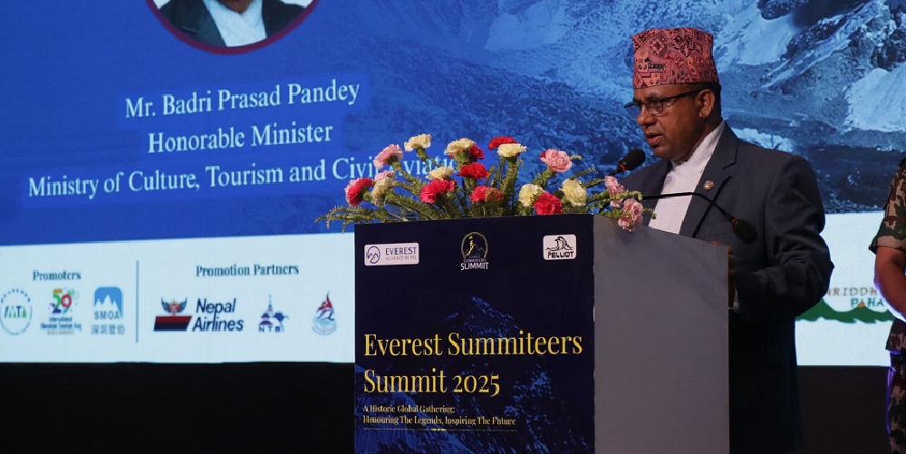हिमालय हाम्रो साझा सम्पदा हो, संरक्षण सबैको दायित्व: संस्कृति तथा पर्यटनमन्त्री पाण्डे