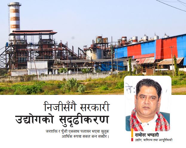 निजीसँगै सरकारी उद्योगको सुदृढीण