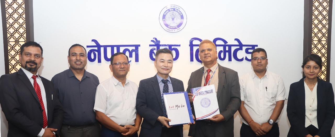 नेपाल बैंक र लेट मि इन प्रा.लि. बिच सम्झौता