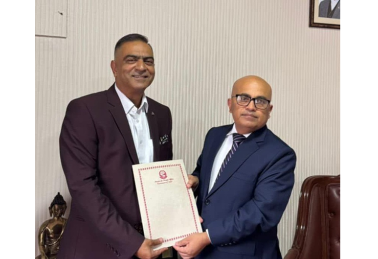 युगान्डाको अवैतनिक वाणिज्य दूतमा उद्यमी विनय उपाध्याय नियुक्त