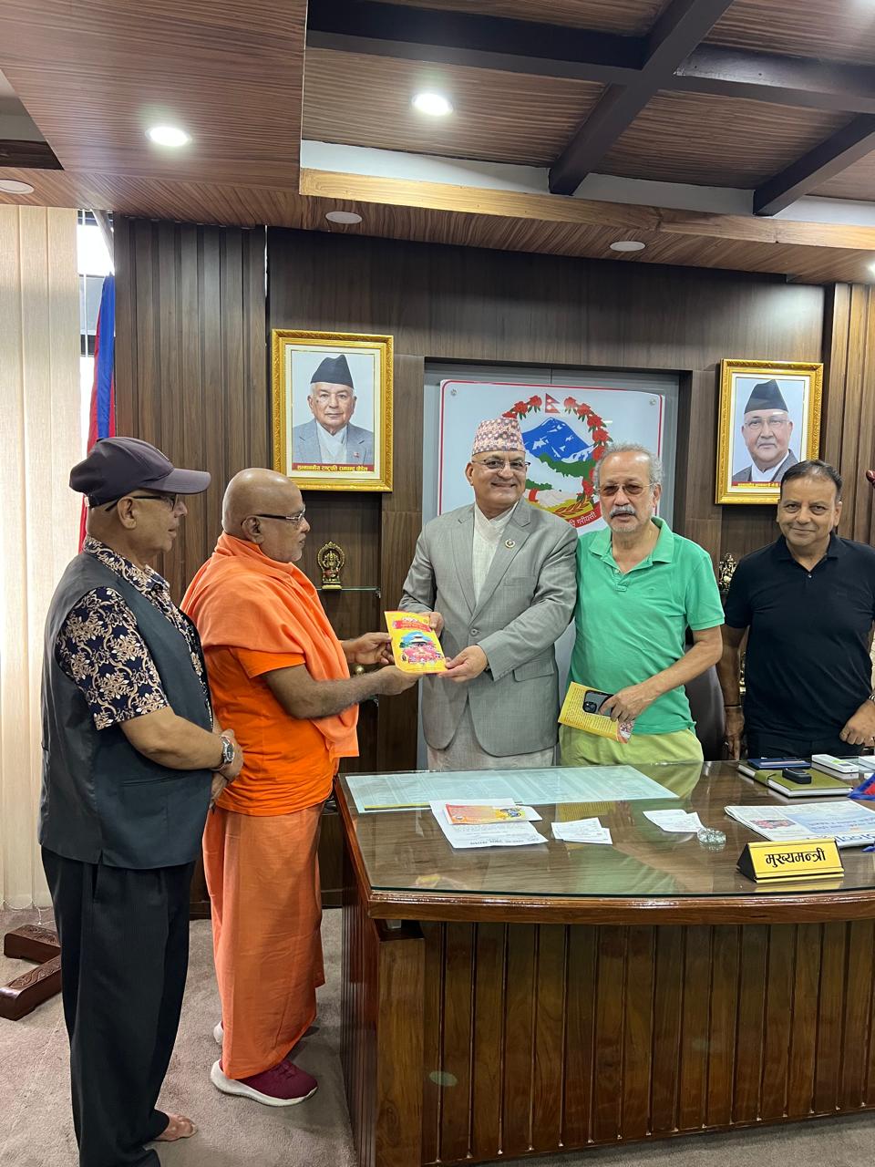 गलेश्वर आश्रमले आयोजना गर्ने लक्ष चण्डी महायज्ञमा गण्डकी प्रदेश सरकारले सहयोग गर्ने