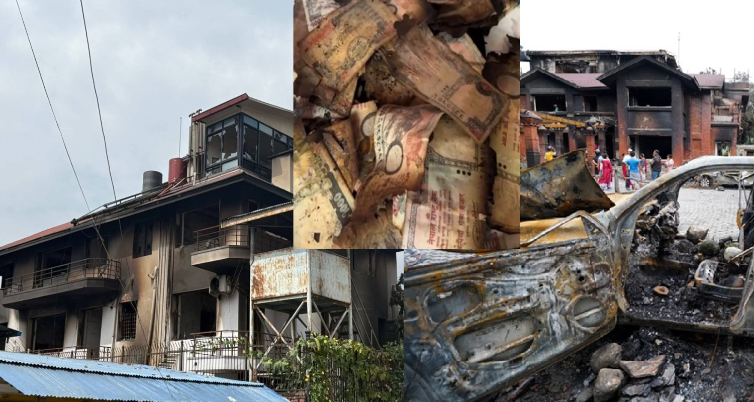 नेताका घरमा नगद जलेको दाबी, प्रमाण अनिश्चित