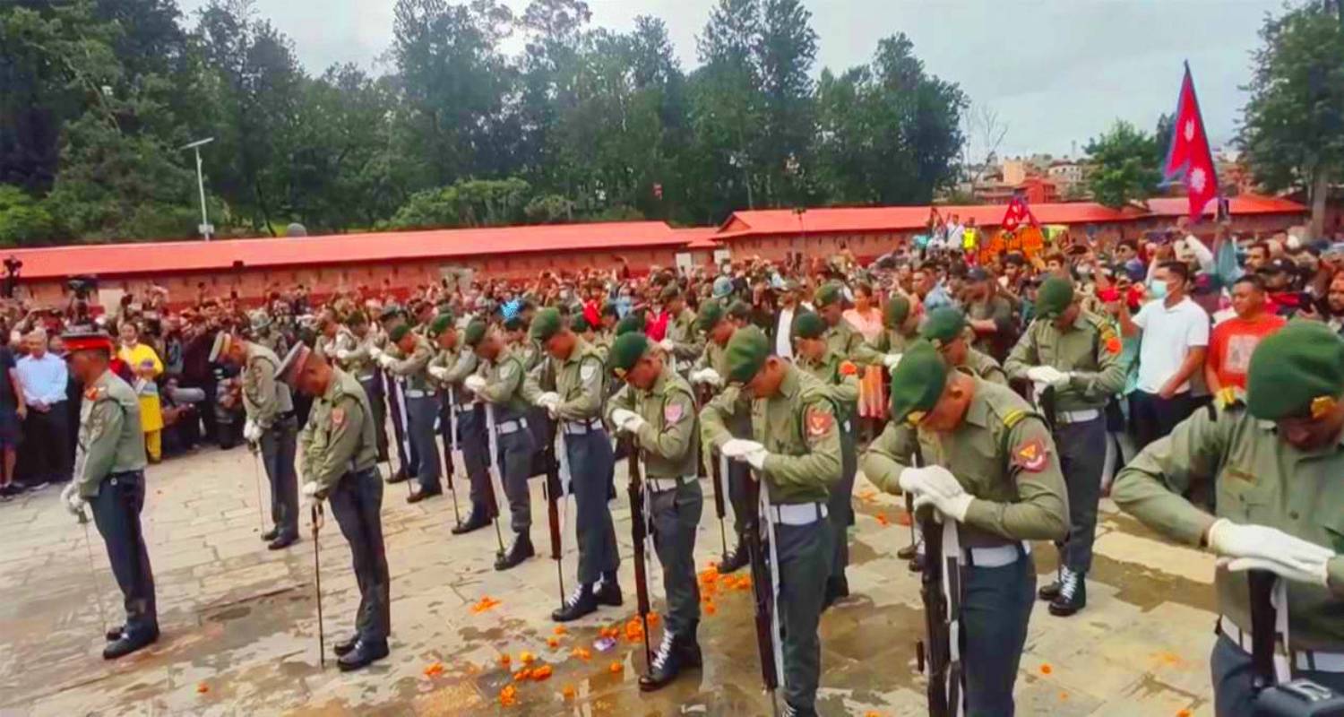 देशव्यापी शोक दिवसमा शहीदहरूलाई राष्ट्रिय सम्मान