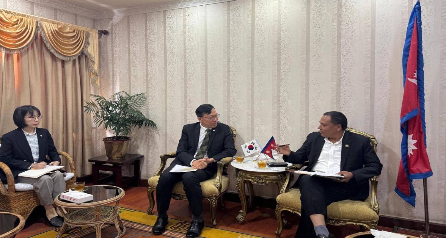 “कुलमान–कोरियन राजदूत भेट : हरित हाइड्रोजनदेखि रेलमार्गसम्म सहकार्यको प्रस्ताव”