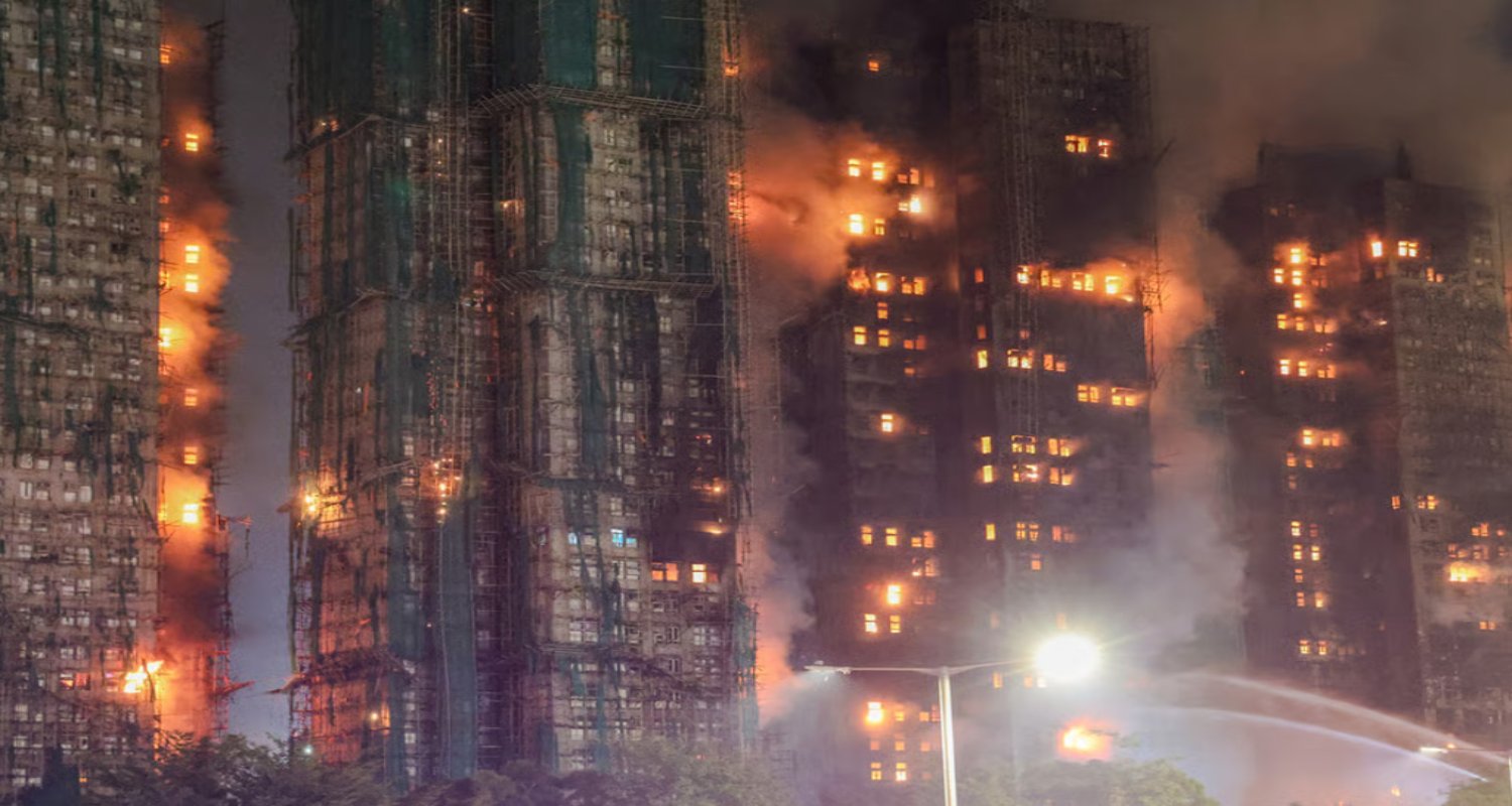 हङकङ हाउजिङ कम्प्लेक्समा आगो: उद्धार जारी