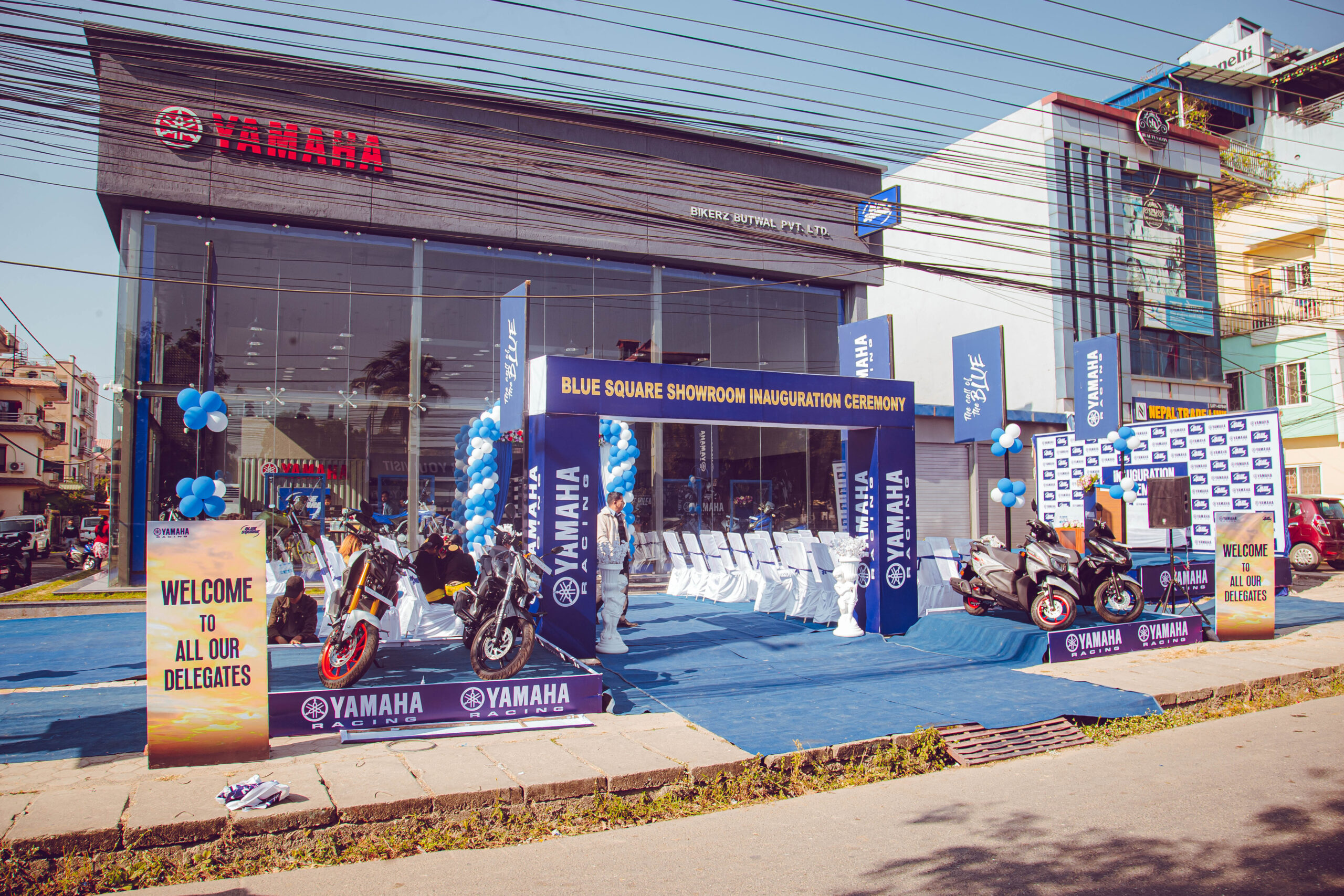 बुटवलमा यामाहा नेपालकाे ‘नयाँ ब्लु स्क्वायर’ शोरूम उद्घाटन