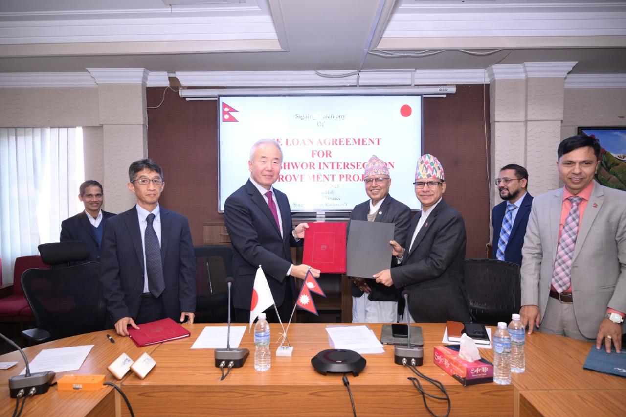 कोटेश्वर इन्टरसेक्सनमा अन्डरपास–फ्लाइओभर बन्ने, नेपाल–जापानबिच ३१ अर्ब ऋण ऋण सम्झौता